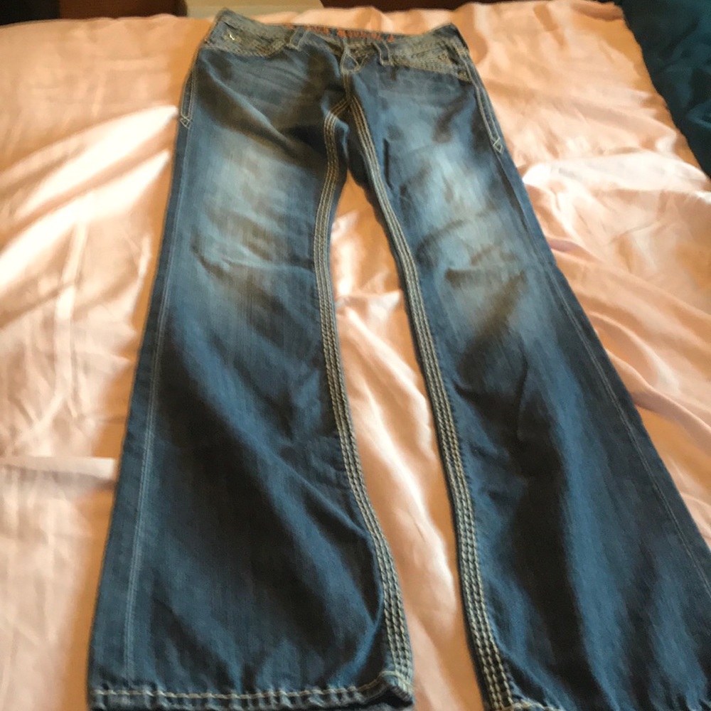 Rock revival Elaina blue jeans